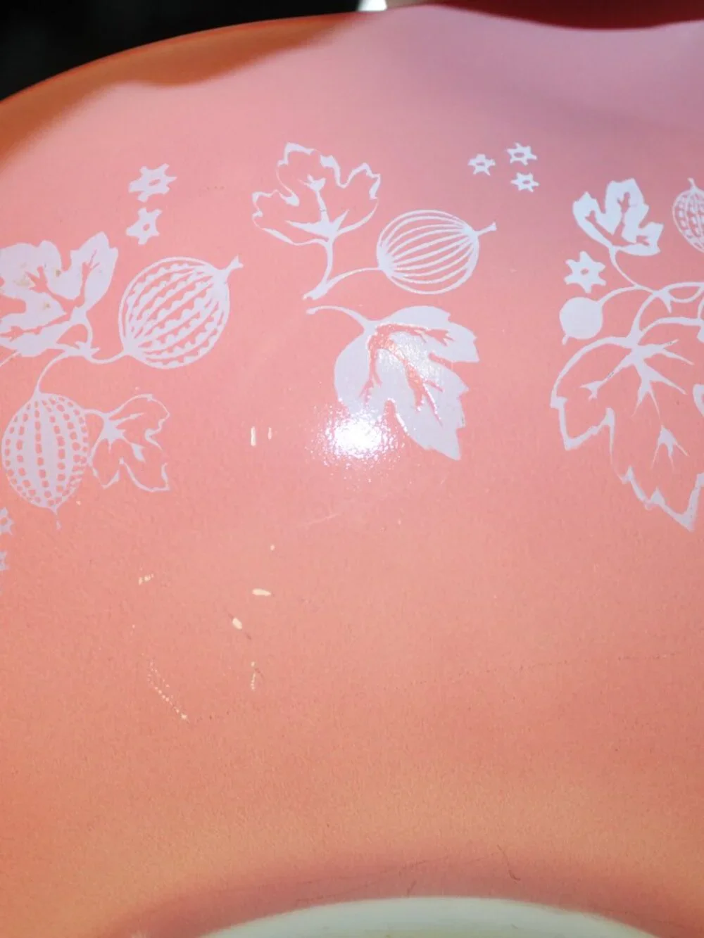 Pyrex Pink Gooseberry Cinderella Mixing Nesting Bowl 4 Qt #444 Vtg - Near Mint
